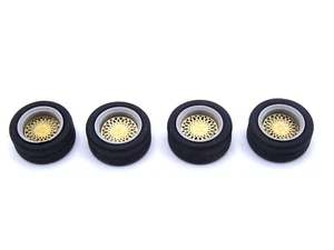 ALEZAN MODELS . ACCESSOIRES 1/43 . SET DE 4 ROUES BBS . 5 ECROUS . LAITON . - Imagen 1 de 21