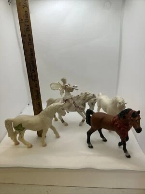 LOTE HADAS SCHLEICH 4" PVC HADAS MÁGICAS caballos elfos años mixtos lote de 5 Foto 1 de 4