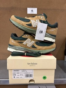 New Balance 990 V3 Made In USA Teddy Santis Tan Green Beef & Broccoli Sz. 10 - Picture 1 of 7