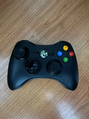 Official Microsoft Xbox 360 Wireless Controller Black Model 1403 Tested Working  - Image 1 of 4