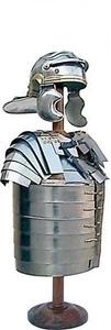 DGH® ROMAN LORICA SEGMENTATA BREASTPLATE ARMOR COSTUME ROMAN CENTURION HELMET FS - Picture 1 of 7