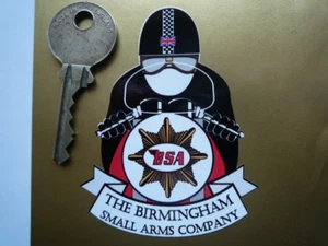 BSA CAFE RACER Pudding Basin Helmet MOTORCYCLE STICKER - Picture 1 of 1