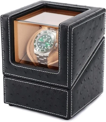 Automatic Single Watch Winder for Rolex and Other Luxury Watches - black  - Imagem 1 de 4