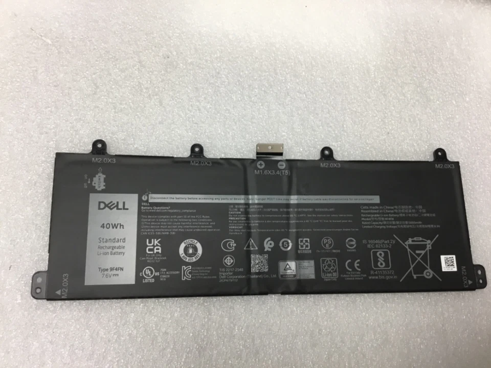 Batería Original Dell Latitude 7320 7.6V 40Wh 5000mAh Laptop 2VKW9 9F4FN Bt8 Foto 1 de 3