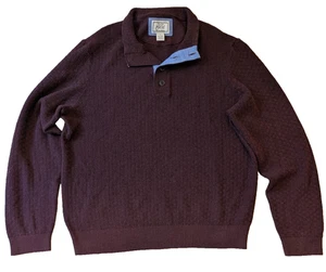 Jos A Bank 1905 Merino Wool Blend Knit Long Sleeve Sweater Mens XL Maroon - Bild 1 von 4