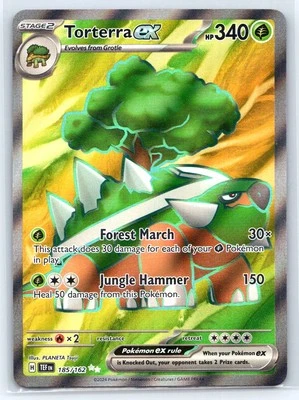Torterra ex # 185/162 SV05: Temporal Forces - M/NM Pokémon - Image 1 of 2