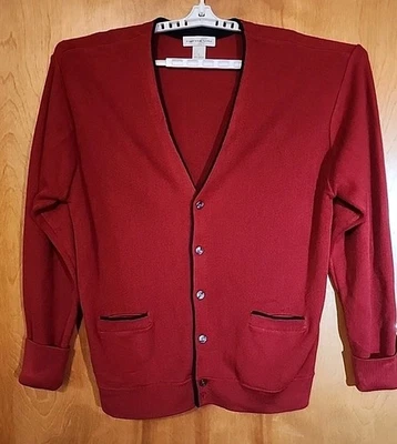 Cárdigan Suéter Cypress Links Golf Wear Para Hombres L Rojo Preppy Collegecore Professor Foto 1 de 4