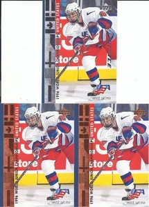 Mike Sylvia 1995-96 Upper Deck World Jr. Base & SP Electric Ice Rookie Cards (3) - Picture 1 of 1