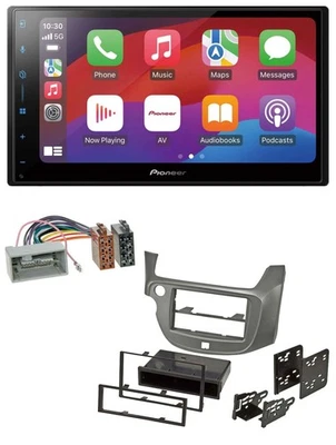 Pioneer DAB USB MP3 Bluetooth 2DIN Autoradio für Honda Jazz ab 09 silber - Bild 1 von 4
