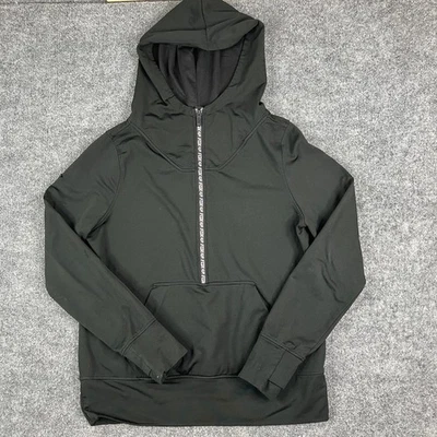 Fox Racing Hoodie Womens XL Black Quarter Zip Pullover Logo Trim Athletic Fit - Image 1 of 4