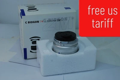 “TOP MINT in BOX "Carl ZEISS C Biogon T * 35mm f2.8 ZM  for Leica M SILVER #5891 - Image 1 of 4