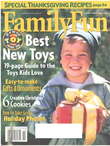 FAMILY FUN Magazine November 2000 Thanksgiving Recipes Gifts Ornaments Cookies - Imagen 1 de 4