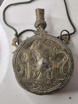 Poire à poudre berbère Maroc XIXème siècle - Photo 1/4