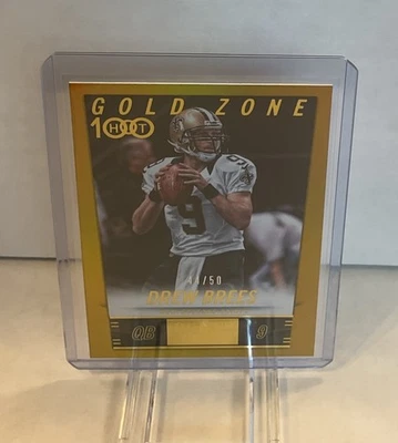 Drew Brees 2014 Score Hot Rookies Gold Zone /50 Card #233 - Image 1 of 2