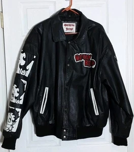 Vintage Betty Boop - Leather Jacket - Size XL American Toons 90s RARE - Picture 1 of 12