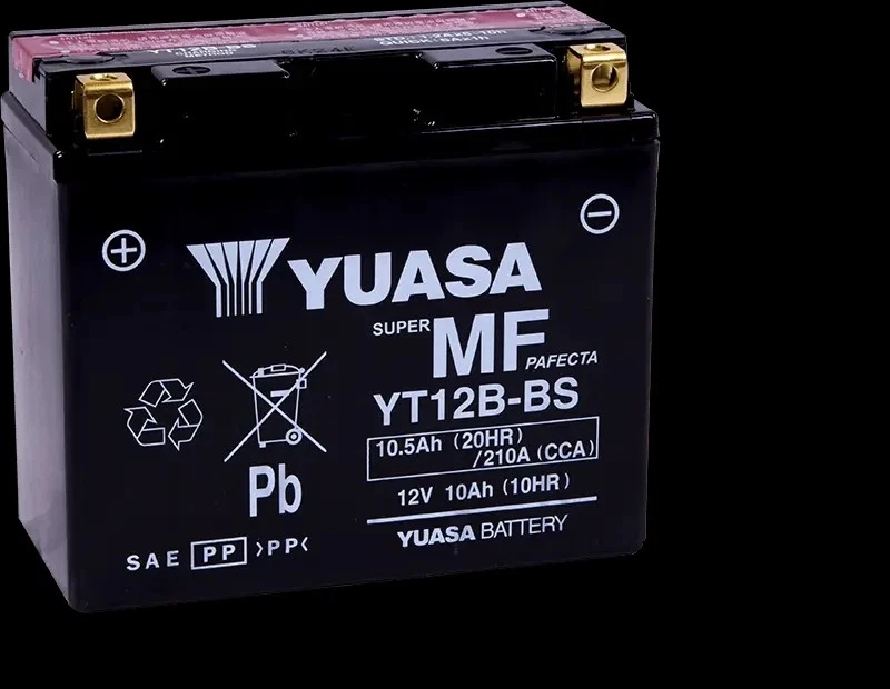 Yuasa YT12B-BS bateria AGM livre de manutenção 12 volts (garrafa fornecida) - Imagem 1 de 4