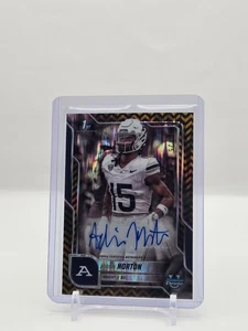 Adrian Norton 2025 Bowman Chrome U Black & Gold Stealth Autograph 7/25 #BCA-AN - Picture 1 of 2