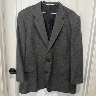 Hickey Freeman Sport Coat Blazer Jacket Men's 100% Worsted Wool 48R Gray EUC - Image 1 of 4