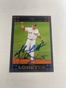 Boston Red Sox MARK LORETTA Signed Card - Picture 1 of 1