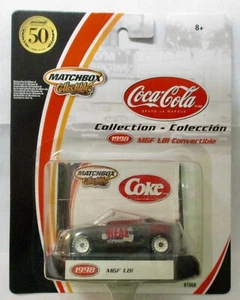 2001 MATCHBOX COLLECTIBLES COCA-COLA COLLECTION 1998 MGF 1.81 CONVERTIBLE BLACK - Picture 1 of 1