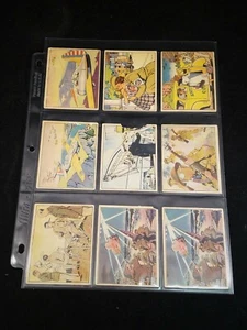 Lot of 9 Vintage 1941 Gum Inc UNCLE SAM Cards Women's Duties Gas Discipline  - Bild 1 von 2