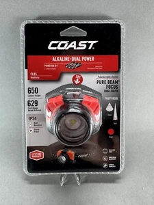 Lampada frontale Coast FL85 con batterie AAA ricaricabili resiste agli urti/acqua Pro-Tek - Foto 1 di 5