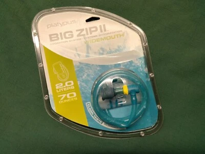 NEW Platypus Big Zip II Water Reservoir/Hydration System ~ 2-Liter/70 Ounce  PM - Imagem 1 de 4