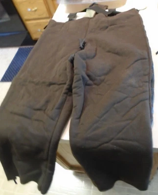 USGI Military Polyester Fiber Pile Cold Weather Brown Bib Overalls Large S/Reg - Image 1 of 4