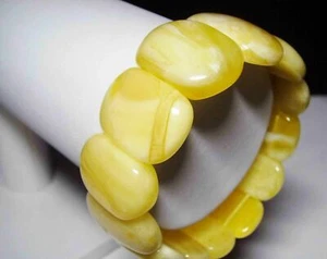 Luxus Bernstein Armband Natürlicher baltischer Bernstein weiße Stücke ein... - Bild 1 von 12