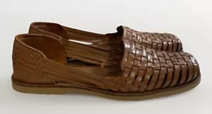Sunsteps Venetian Women’s Size 8 Leather Hand Woven Huaraches Shoes NNB Cruises - Picture 1 of 11