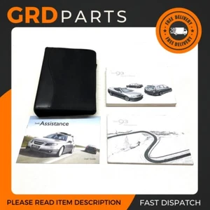 SAAB 93 9-3 2003-2008 OWNERS MANUAL HANDBOOK USER GUIDE & LEATHER WALLET 2007 - Picture 1 of 5