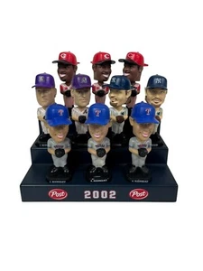 MLB VINTAGE 2002 POST CEREAL FOTOBALL MINI BOBBLEHEAD LOT (28) + STAND GRIFFEY - Picture 1 of 12