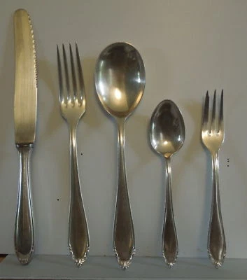 vintage Besteck versilbert GSL Auflage 90 18 Teile: 6 Gabeln, 6 Kuchengabeln + - Bild 1 von 3