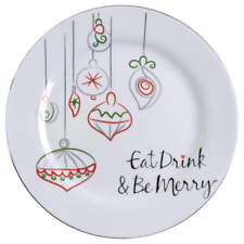 St Nicholas Square Eat, Drink & Be Merry Dinner Plate 8691325