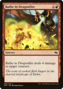 BATHE IN DRAGONFIRE X 4 N/M- FATE REFORGED MAGIC THE GATHERING - Picture 1 of 1