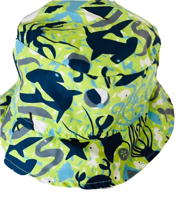 Sombrero Feliz con Solapa Verde Unisex Bebé Niño Sol Playa Piscina Exterior Playa Ballena 24 meses Foto 1 de 4