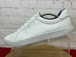 Scarpe da uomo Tommy Hilfiger in pelle bianche (TMREYES-M) taglia 12 - Foto 1 di 12