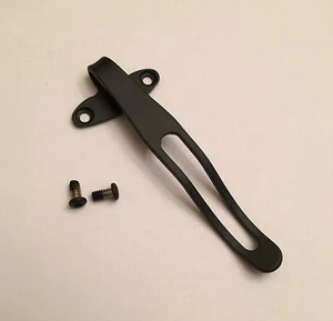 Black Titanium Deep Pocket Clip for Kershaw Junk Yard Dog 2 1725CB 1725 Knife - Picture 1 of 7