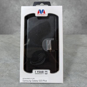 Mybat My Jacket Wallet Case For Samsung Galaxy S23 Plus - Black T4 - Picture 1 of 3