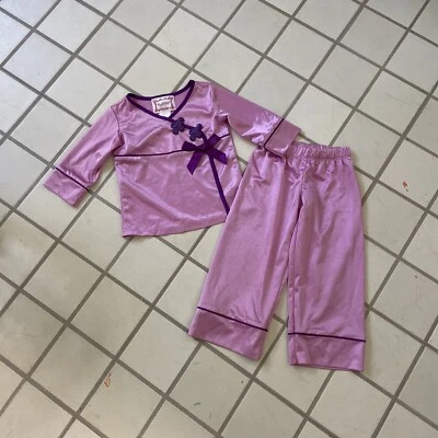 AMERICAN GIRL BEFOREVER Rebecca Purple Kimono  PAJAMAS SZ XS 6 Girls - Image 1 of 4