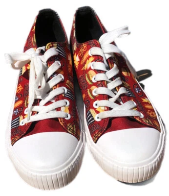 SAN FRANCISCO 49ERS MENS Sz 8 SNEAKERS Food LOGO LOW TOP CANVAS FOCO - Image 1 of 4