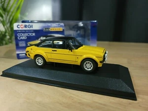 Corgi Vanguards VA12612 Ford Escort Mk2 RS Mexico Signal Yellow (Tarmac Arches) - Picture 1 of 12