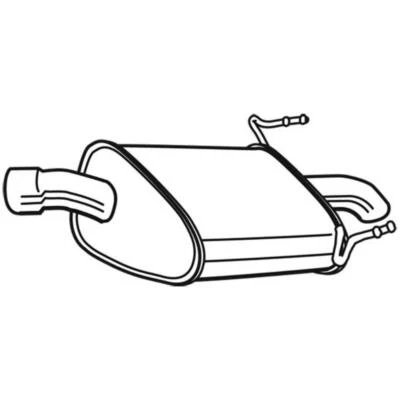 WALKER Silenziatore Posteriore Per Opel Vectra C - Immagine 1 di 2