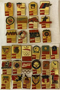 Coca-Cola Olympic Pin Collection ~ 1992 Barcelona  Lot of 30 - Picture 1 of 10
