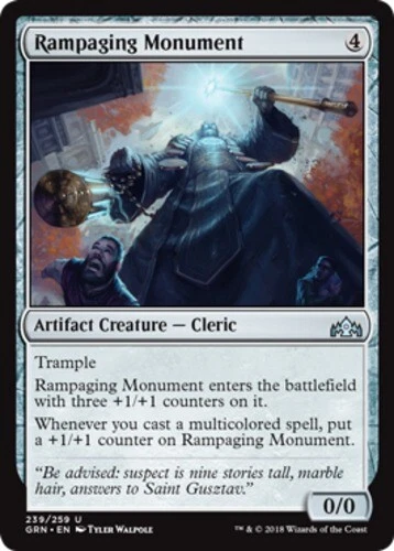 4x NM-Mint, English Foil Rampaging Monument - Foil Guilds of Ravnica magicmtg - Image 1 of 1