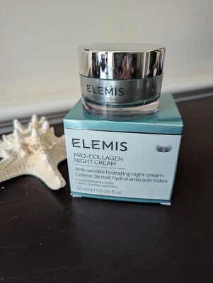 ELEMIS Pro-Collagen Anti-Wrinkle Hydrating Night Cream  1 oz  30 mL NIB - Image 1 of 4