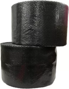 3/16'' Small Bubble Cushioning Wrap Black Roll 350' x 12'' 350FT Perf 12'' - Picture 1 of 3