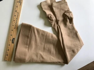 Medias de compresión opacas con soporte para pantimedias médicas punta abierta - Imagen 1 de 2