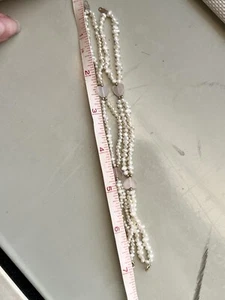 1 Pearls Rose Quartz Bracelet 14K Clasp - Picture 1 of 8
