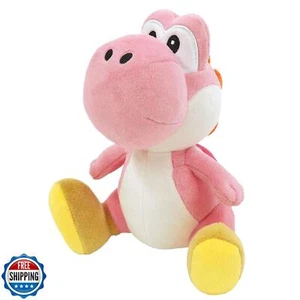Little Buddy 1218 Super Mario All Star Collection Pink Yoshi Plush, 7" - Picture 1 of 1